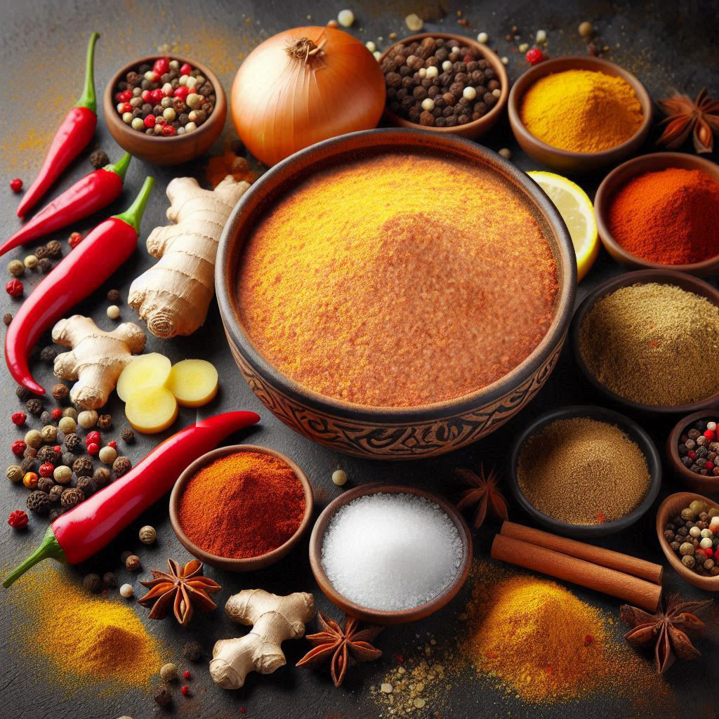 Sweet BBQ Dry Rub in a bowl – a flavorful blend of sweet and smoky spices for BBQ meats, available at SpiceHouse.lk